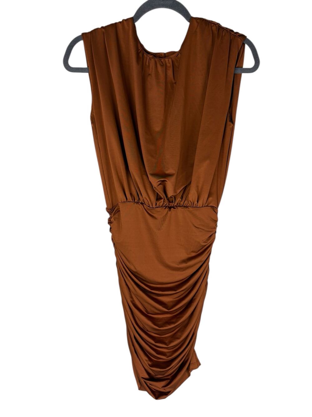 Retrofete Ruched Draped Mini Dress Formal Party Cocktail Evening Hoco Fall S